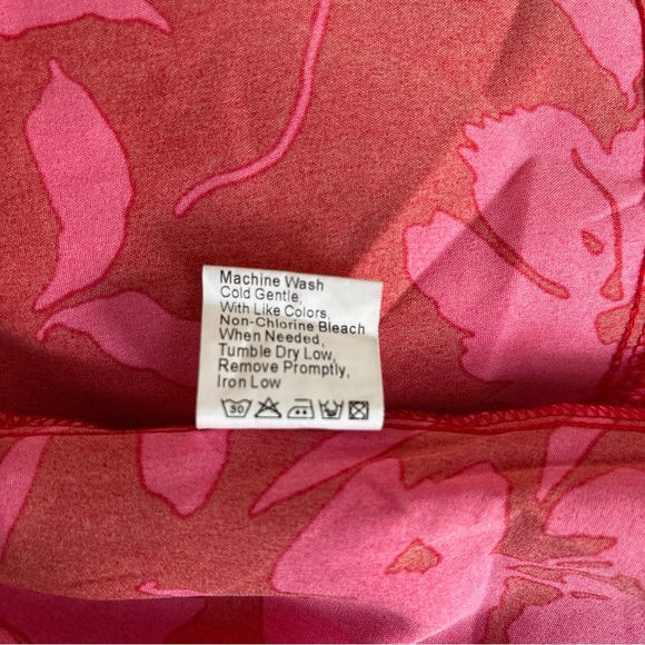 Floral Red ,pink Wide-Leg Pants vacation cruise wear - Picture 10 of 10